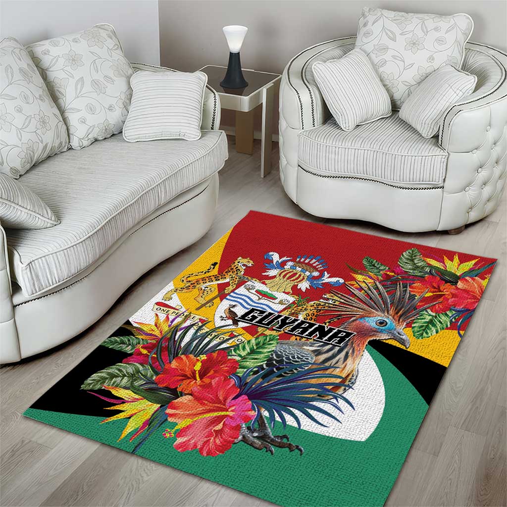 Guyana Canje Pheasant Area Rug Tropical Flowers - Wonder Print Shop