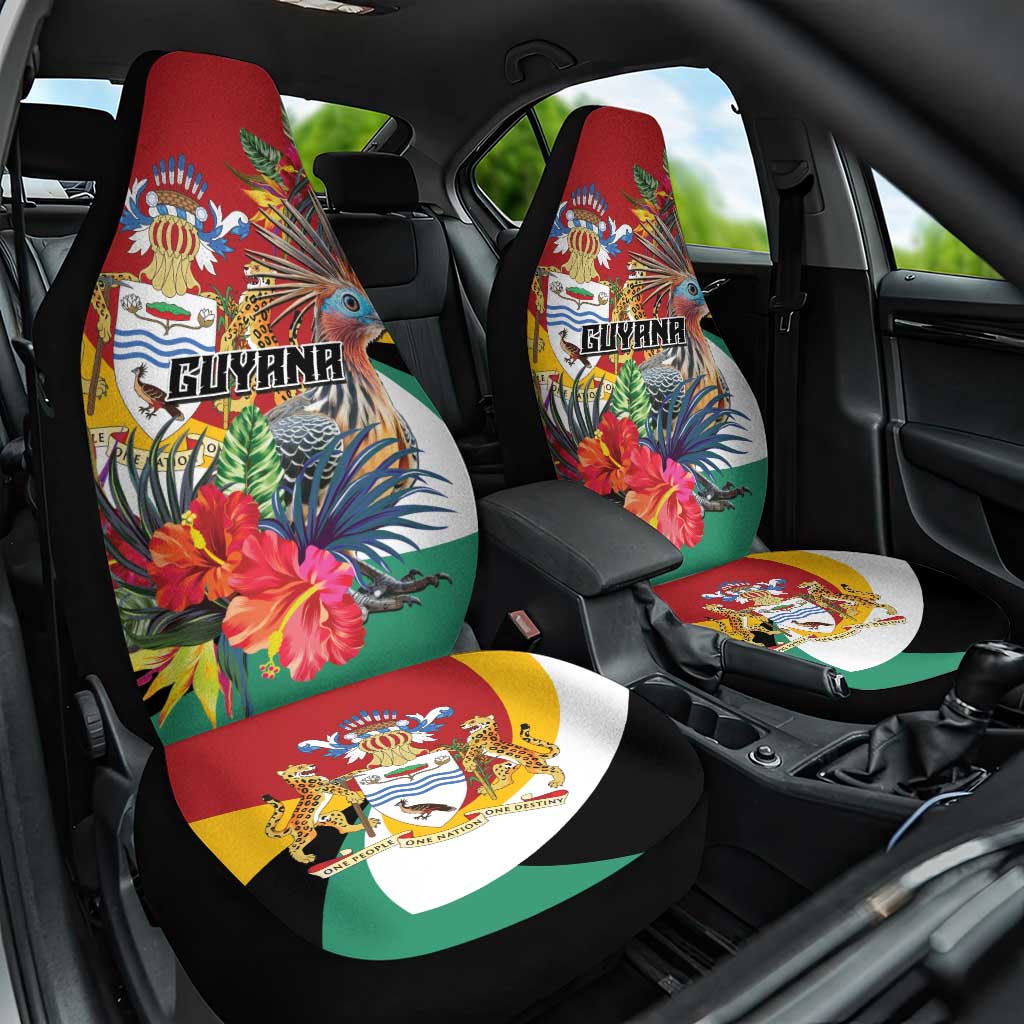 Guyana Canje Pheasant Car Seat Cover Tropical Flowers - Wonder Print Shop