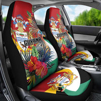 Guyana Canje Pheasant Car Seat Cover Tropical Flowers - Wonder Print Shop