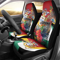 Guyana Canje Pheasant Car Seat Cover Tropical Flowers - Wonder Print Shop