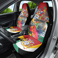 Guyana Canje Pheasant Car Seat Cover Tropical Flowers - Wonder Print Shop