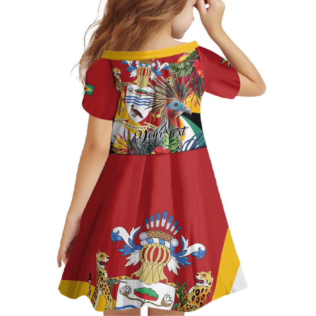 Personalized Guyana Canje Pheasant Family Matching Mermaid Dress and Hawaiian Shirt Tropical Flowers - Wonder Print Shop