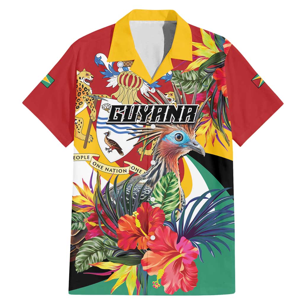 Personalized Guyana Canje Pheasant Family Matching Mermaid Dress and Hawaiian Shirt Tropical Flowers - Wonder Print Shop