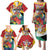 Personalized Guyana Canje Pheasant Family Matching Puletasi and Hawaiian Shirt Tropical Flowers - Wonder Print Shop