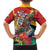 Personalized Guyana Canje Pheasant Family Matching Short Sleeve Bodycon Dress and Hawaiian Shirt Tropical Flowers - Wonder Print Shop