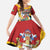 Personalized Guyana Canje Pheasant Family Matching Summer Maxi Dress and Hawaiian Shirt Tropical Flowers - Wonder Print Shop