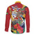 Personalized Guyana Canje Pheasant Family Matching Summer Maxi Dress and Hawaiian Shirt Tropical Flowers - Wonder Print Shop