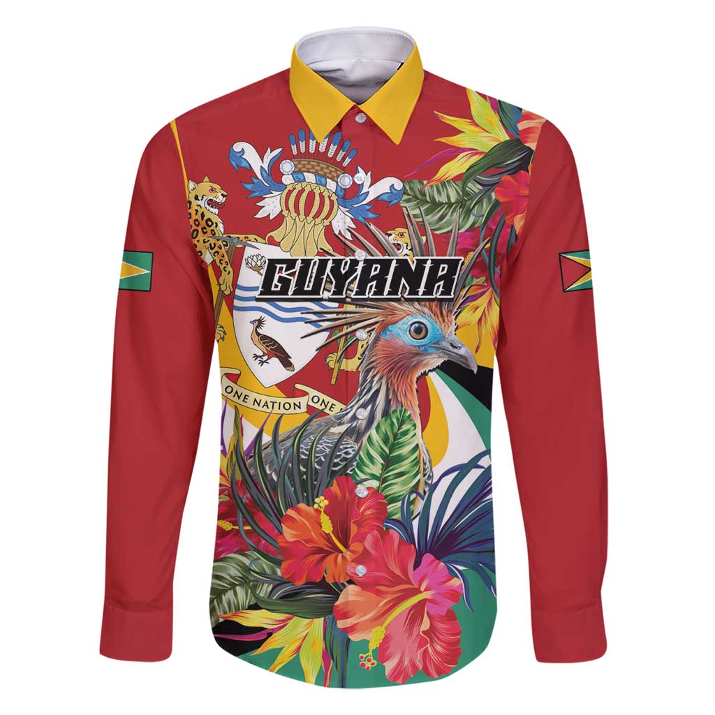 Personalized Guyana Canje Pheasant Family Matching Tank Maxi Dress and Hawaiian Shirt Tropical Flowers - Wonder Print Shop