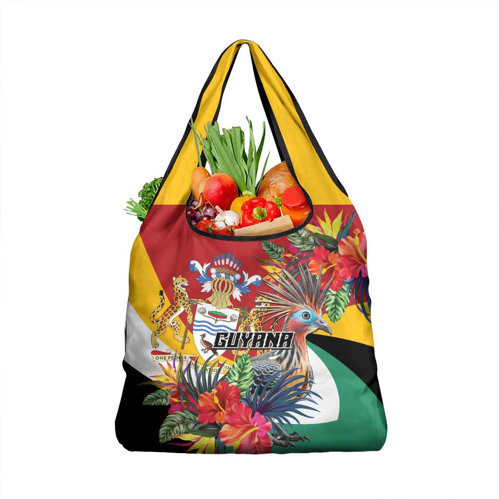 Guyana Canje Pheasant Grocery Bag Tropical Flowers - Wonder Print Shop