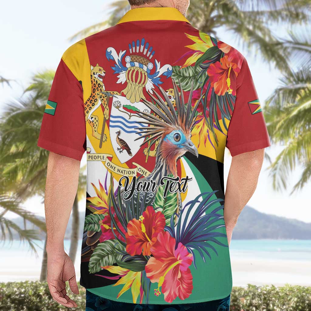 Personalized Guyana Canje Pheasant Hawaiian Shirt Tropical Flowers - Wonder Print Shop
