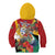 Personalized Guyana Canje Pheasant Kid Hoodie Tropical Flowers - Wonder Print Shop