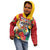 Personalized Guyana Canje Pheasant Kid Hoodie Tropical Flowers - Wonder Print Shop
