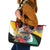 Guyana Canje Pheasant Leather Tote Bag Tropical Flowers - Wonder Print Shop