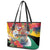 Guyana Canje Pheasant Leather Tote Bag Tropical Flowers - Wonder Print Shop
