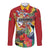 Personalized Guyana Canje Pheasant Long Sleeve Button Shirt Tropical Flowers - Wonder Print Shop