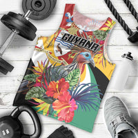 Personalized Guyana Canje Pheasant Men Tank Top Tropical Flowers - Wonder Print Shop