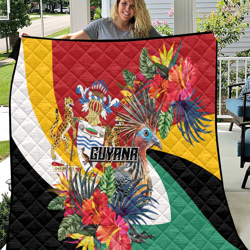 Guyana Canje Pheasant Quilt Tropical Flowers - Wonder Print Shop