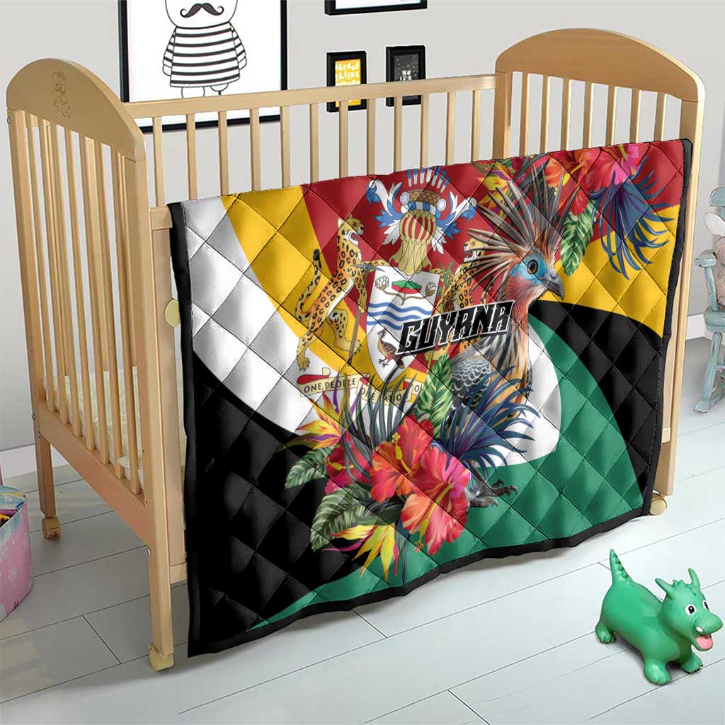 Guyana Canje Pheasant Quilt Tropical Flowers - Wonder Print Shop