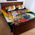 Guyana Canje Pheasant Quilt Bed Set Tropical Flowers - Wonder Print Shop
