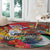 Guyana Canje Pheasant Round Carpet Tropical Flowers - Wonder Print Shop