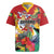 Personalized Guyana Canje Pheasant Rugby Jersey Tropical Flowers - Wonder Print Shop