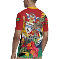 Personalized Guyana Canje Pheasant Rugby Jersey Tropical Flowers - Wonder Print Shop