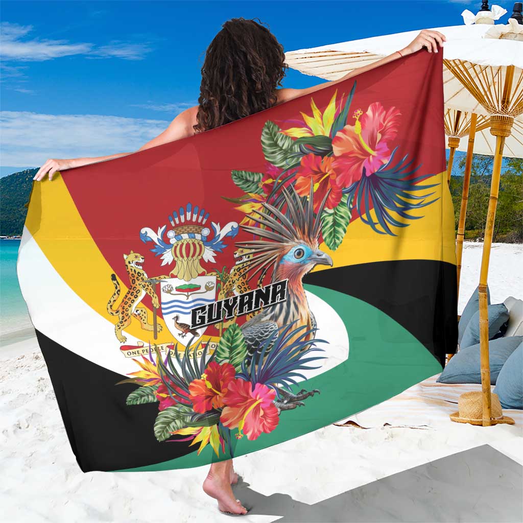 Guyana Canje Pheasant Sarong Tropical Flowers - Wonder Print Shop