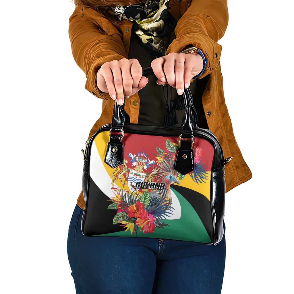 Guyana Canje Pheasant Shoulder Handbag Tropical Flowers - Wonder Print Shop