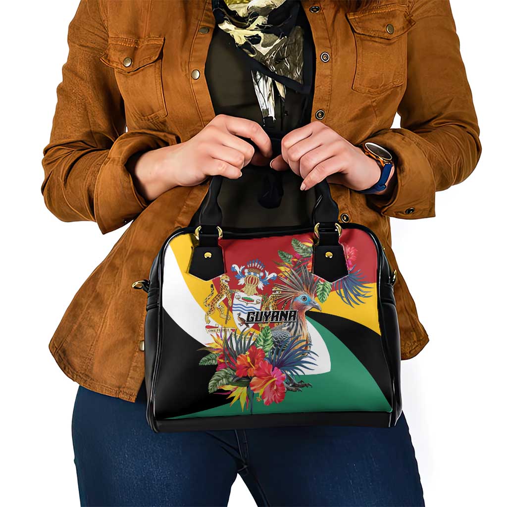 Guyana Canje Pheasant Shoulder Handbag Tropical Flowers - Wonder Print Shop
