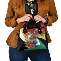 Guyana Canje Pheasant Shoulder Handbag Tropical Flowers - Wonder Print Shop