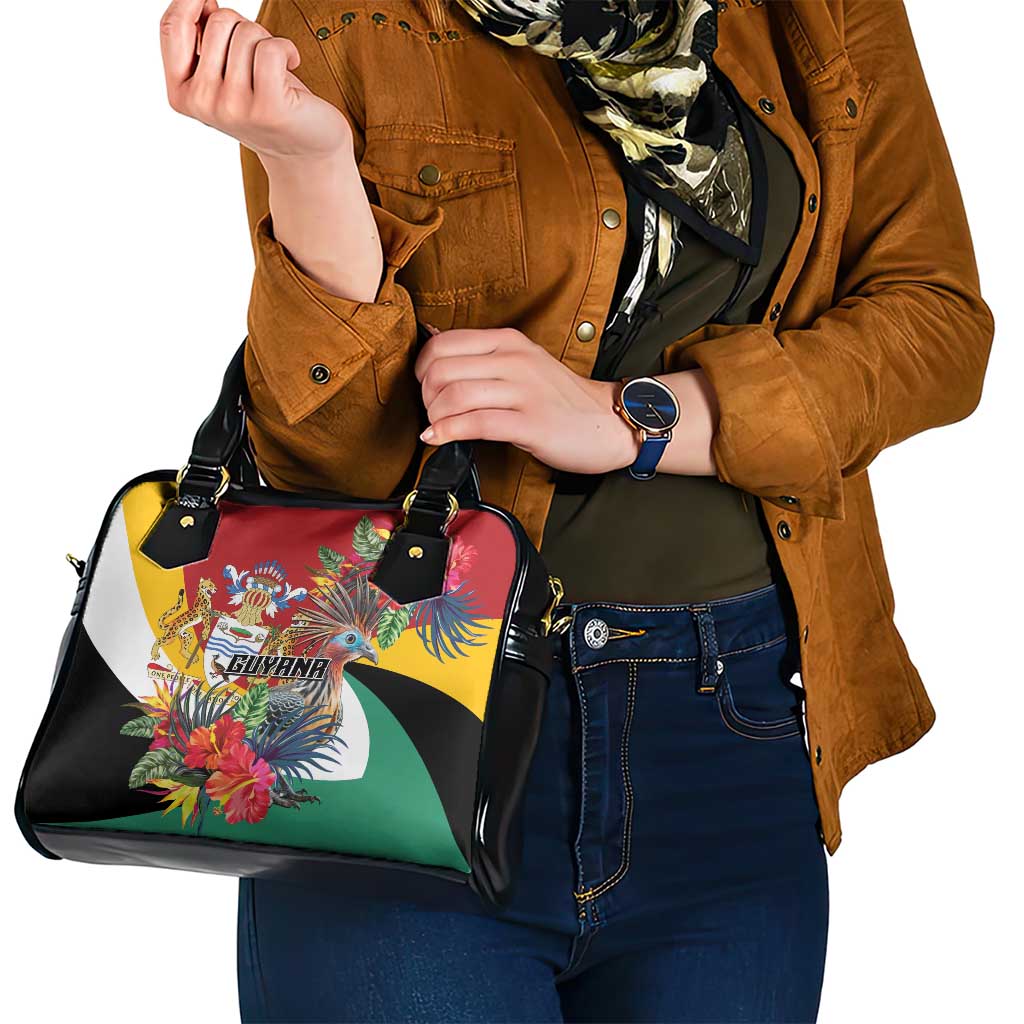 Guyana Canje Pheasant Shoulder Handbag Tropical Flowers - Wonder Print Shop