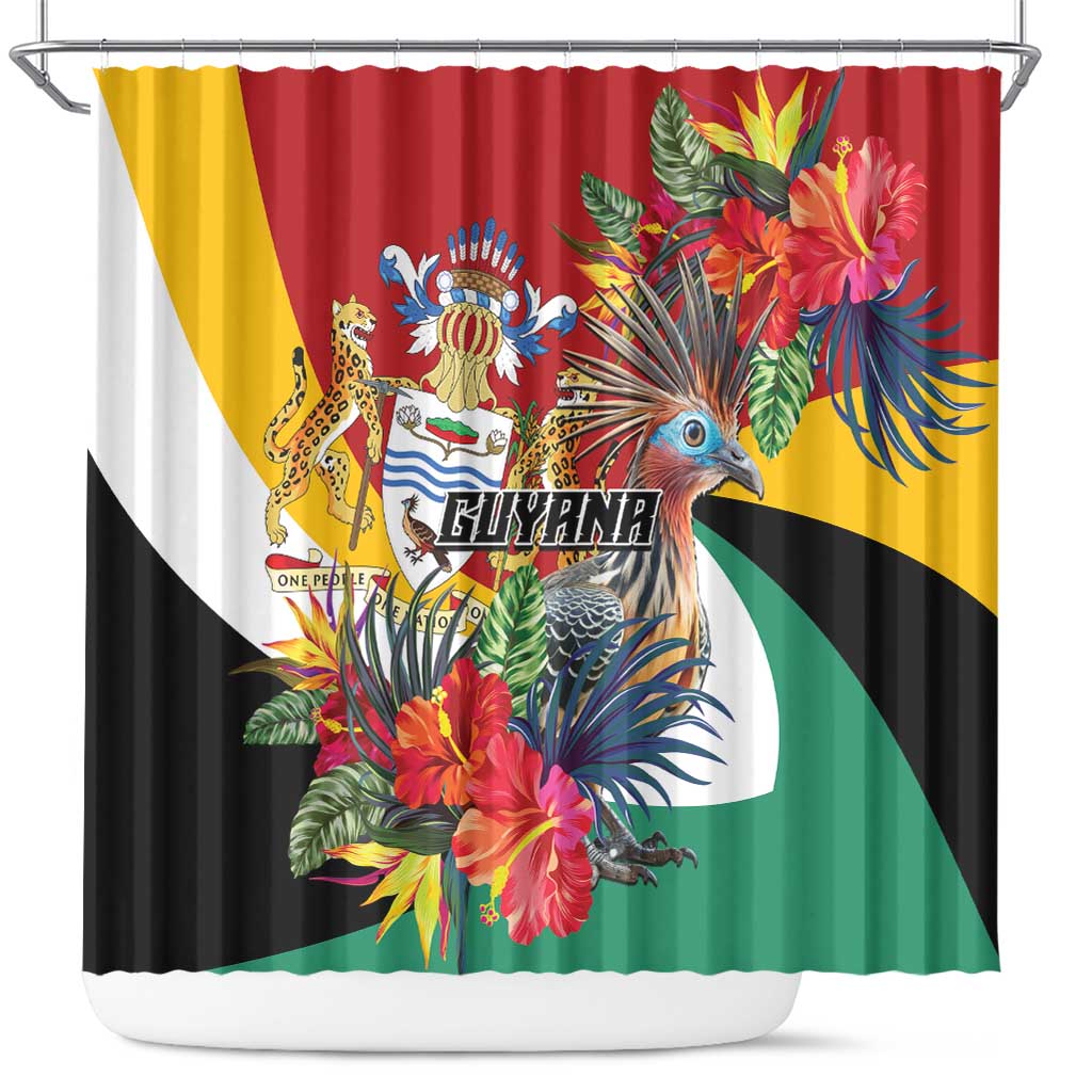 Guyana Canje Pheasant Shower Curtain Tropical Flowers - Wonder Print Shop