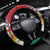 Guyana Canje Pheasant Steering Wheel Cover Tropical Flowers - Wonder Print Shop