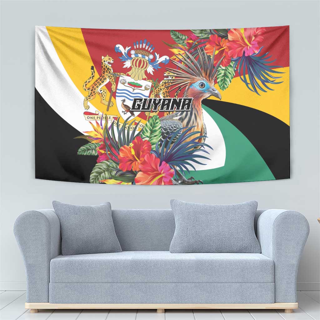 Guyana Canje Pheasant Tapestry Tropical Flowers - Wonder Print Shop