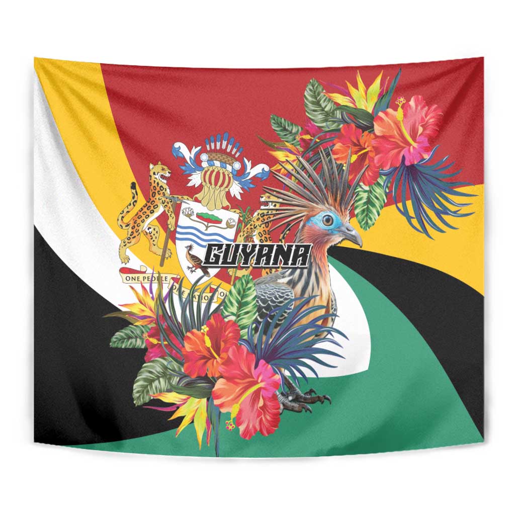 Guyana Canje Pheasant Tapestry Tropical Flowers - Wonder Print Shop