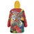 Personalized Guyana Canje Pheasant Wearable Blanket Hoodie Tropical Flowers - Wonder Print Shop