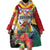 Personalized Guyana Canje Pheasant Wearable Blanket Hoodie Tropical Flowers - Wonder Print Shop