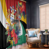Guyana Canje Pheasant Window Curtain Tropical Flowers - Wonder Print Shop
