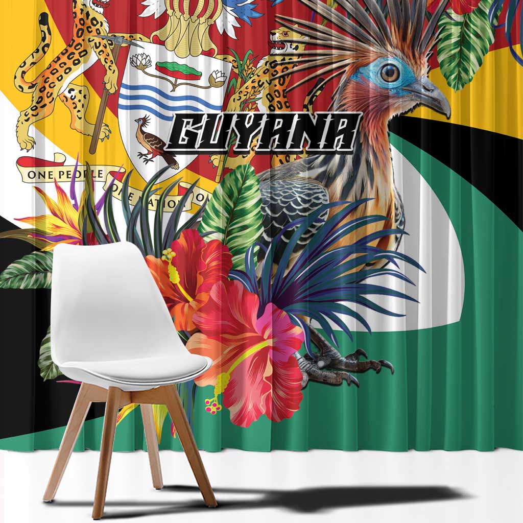 Guyana Canje Pheasant Window Curtain Tropical Flowers - Wonder Print Shop