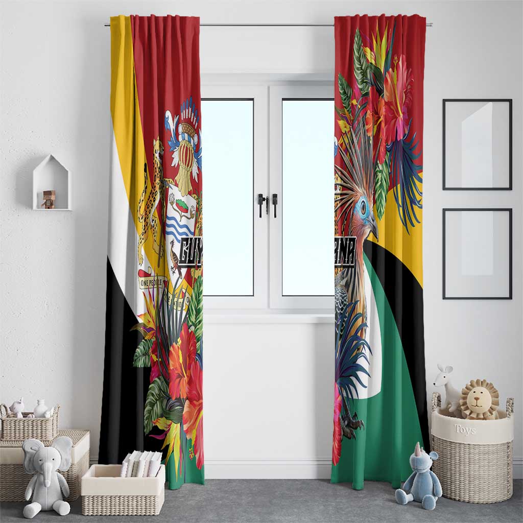 Guyana Canje Pheasant Window Curtain Tropical Flowers - Wonder Print Shop