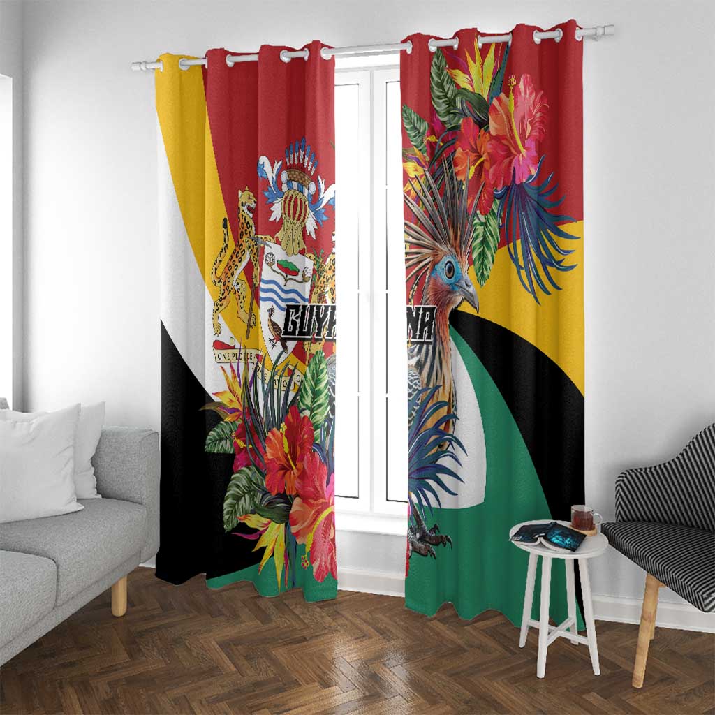 Guyana Canje Pheasant Window Curtain Tropical Flowers - Wonder Print Shop