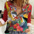 Personalized Guyana Canje Pheasant Women Casual Shirt Tropical Flowers - Wonder Print Shop