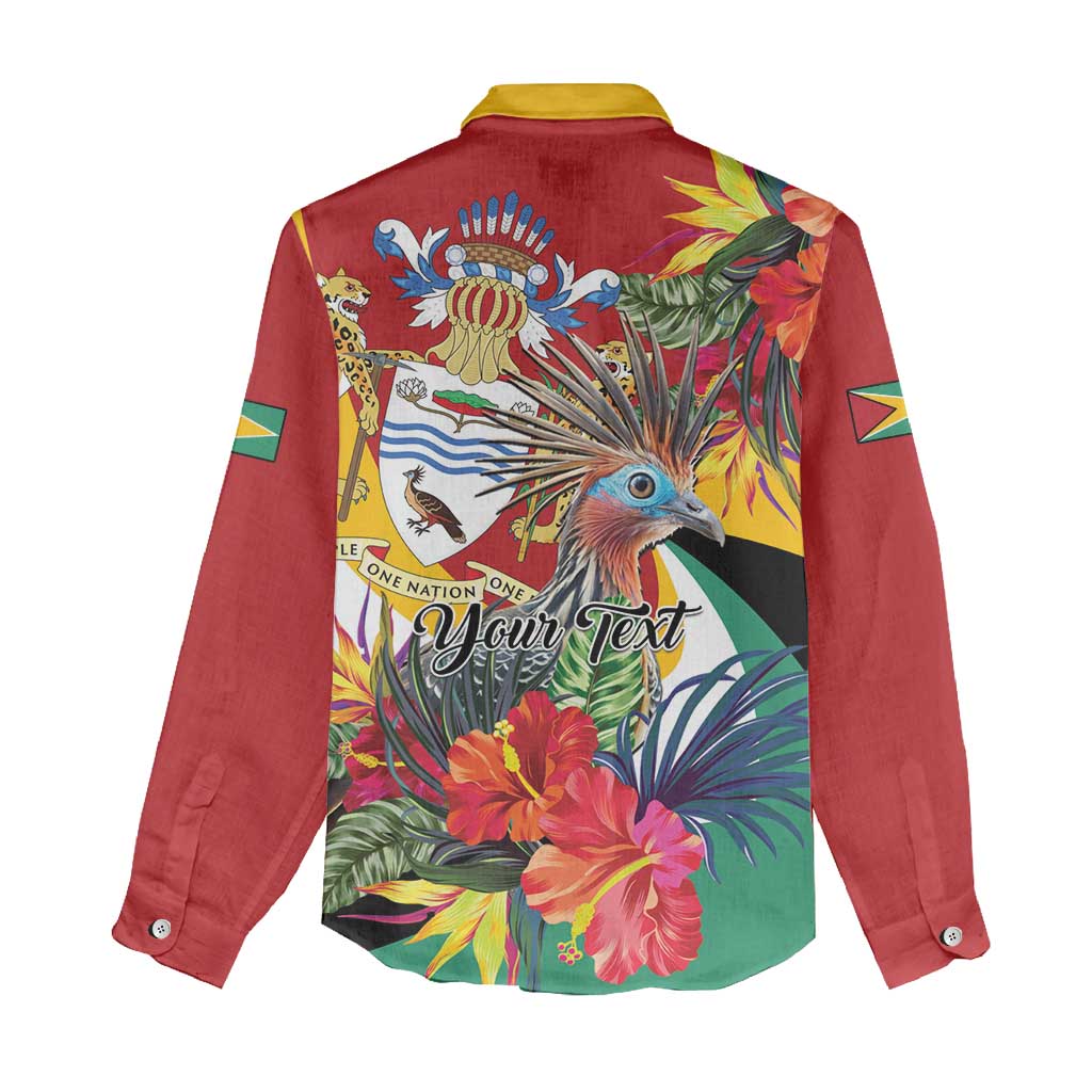 Personalized Guyana Canje Pheasant Women Casual Shirt Tropical Flowers - Wonder Print Shop