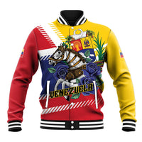 Personalized Venezuela White Horse Baseball Jacket Veneziola Flag Colors - Wonder Print Shop