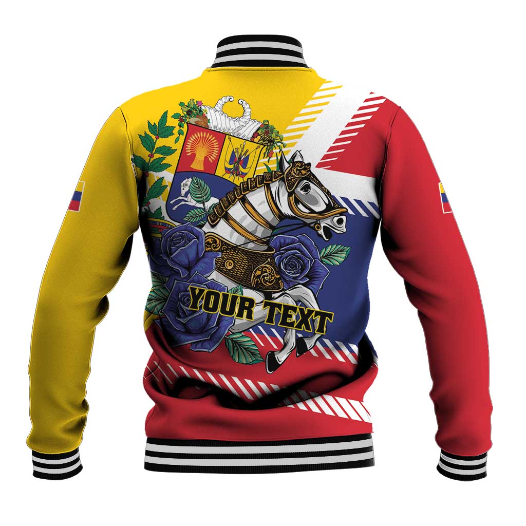 Personalized Venezuela White Horse Baseball Jacket Veneziola Flag Colors - Wonder Print Shop