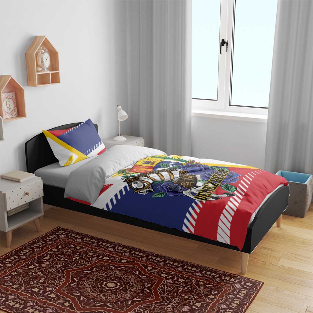 Venezuela White Horse Bedding Set Veneziola Flag Colors - Wonder Print Shop