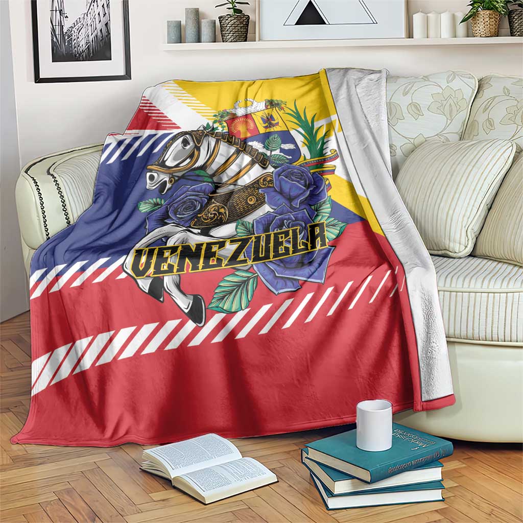 Venezuela White Horse Blanket Veneziola Flag Colors - Wonder Print Shop