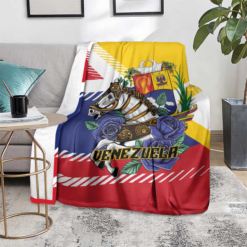 Venezuela White Horse Blanket Veneziola Flag Colors - Wonder Print Shop