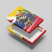 Venezuela White Horse Canvas Wall Art Veneziola Flag Colors - Wonder Print Shop