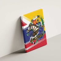 Venezuela White Horse Canvas Wall Art Veneziola Flag Colors - Wonder Print Shop